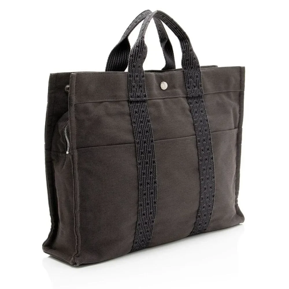 Hermes Vintage Canvas Herline MM Tote
